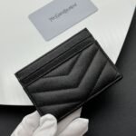 Saint Laurent Matelassé Card Case Black 10cm - Image 8