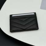 Saint Laurent Matelassé Card Case Black 10cm - Image 2