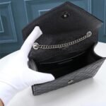 Saint Laurent Envelope Small Mirror Effect Black 21Cm - Image 7