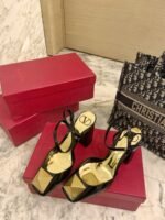 Valentino One Stud Pump In Patent Leather 90Mm Black Xw2S0Dt4Laf0No - Image 4