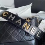 Chanel Gabrielle Small Hobo Bag Smooth Gold Silver Tone Black 20Cm As1582 B03936 94305 - Image 5