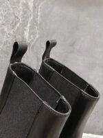 Chanel Short Boots Matte Leather Black - Image 9