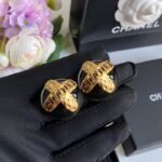 Chanel Button Black Earrings - Image 5