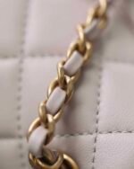 Chanel Quilted Mini Flap Bag Light Purple 18Cm - Image 6