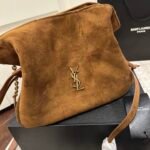 Saint Laurent Jamie Shoulder Pouch In Caramel Cognac 26Cm 8627121U8P72916 - Image 4