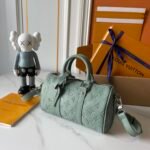 Louis Vuitton Keepall Bandoulière 25 Bag Misty Lake Green 25Cm M13866 - Image 3