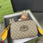 Gift Set: Gucci Neo Vintage Gg Supreme Messenger Bag With Labubu Accessories And Bag Charm - Image 2