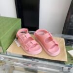Gucci Women’S Sandal With Mini Double G Pastel Pink 660243 J8700 5815 - Image 2