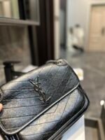 Saint Laurent Niki Medium In Vintage Leather Black With Silver Hardware 28Cm - Image 3