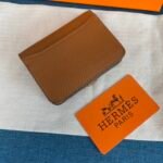 Hermes Dogon Duo Mini Wallet Brown 11Cm - Image 7