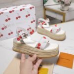 Louis Vuitton X Takashi Maya Platform Sandal Monogram Cherry 1Ahnsk - Image 2