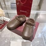 Gucci Women Mule With Horsebit Brown Leather - Image 5