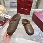 Gucci Women Mule With Horsebit Brown Leather - Image 7