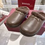 Gucci Women Mule With Horsebit Brown Leather - Image 8