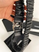 Chanel Women’S Pearl Circle Belt Red 30Mm - Image 2