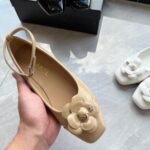 Chanel Mary Jane Flats Beige - Image 2
