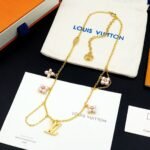 Louis Vuitton Lv Floragram Necklace Gold M03016 - Image 8