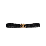 Chanel Women’S Cc Gold Belt With Pearls 30Mm