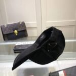 Prada Renylon Baseball Cap Black - Image 4