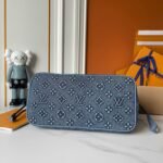 Louis Vuitton Neverfull MM Bag Monogram Denim Blue 32Cm - Image 8