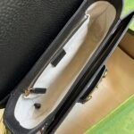 Gucci Horsebit 1955 Original Gg Shoulder Bag Black Ivory 25Cm 602204 Un3Bg 1274 - Image 7