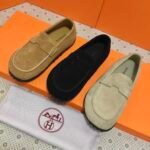 Hermes Lazy Loafer Brown - Image 10