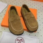 Hermes Lazy Loafer Brown - Image 4