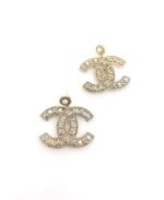 Chanel Cc Gold Earrings - Image 2