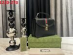 Gucci Gg Matelassé Small Top Handle Bag Black 24Cm - Image 4