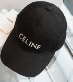Celine Baseball Logo Cap In Black - Image 2