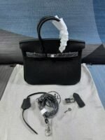 Hermès Birkin B25 Togo Black 25Cm Silver Hardware - Image 5