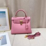 Hermès Kelly 28 Sellier Handbag In Rose 28cm - Image 2