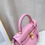 Hermès Kelly 28 Sellier Handbag In Rose 28cm - Image 4