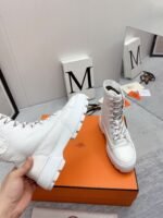 Hermes Fresh Ankle Boots White - Image 3