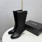 [Super Vip 1:1] Chanel Mid Boots Smooth Leather Black G46776 B22203 94305 - Image 3