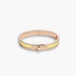 Hermes Mini Clic Kelly Bracelet Yellow And Rose Gold H200004FO68GM