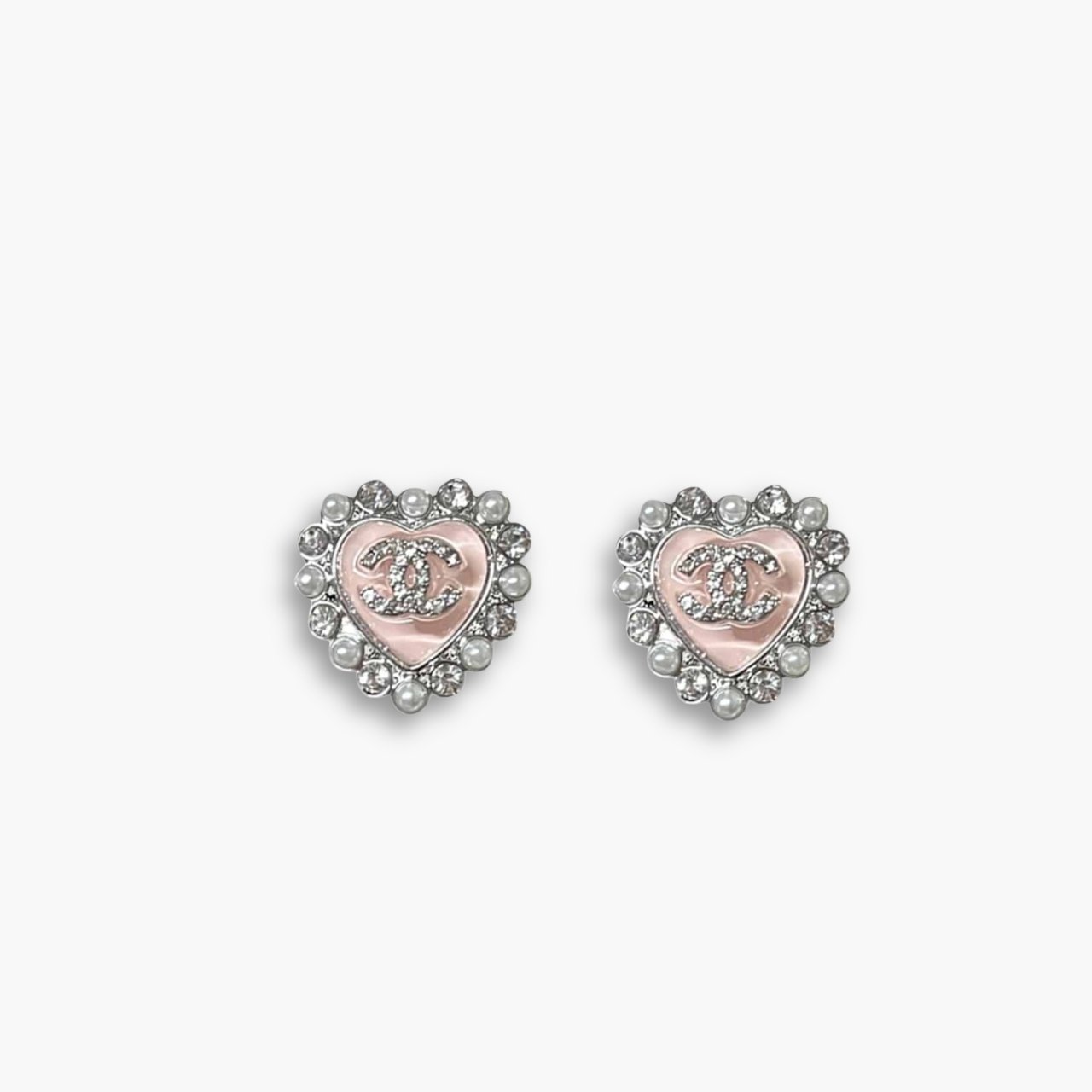 myelegous-1280-x-1280-px-18-1.jpg Chanel Heart Motif And Crystal Earrings Pink - Image 1