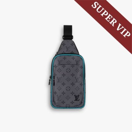 Super Vip 1:1 – Louis Vuitton Avenue Slingbag PM Bag Monogram Eclipse Revers Turquoise 20Cm M11703