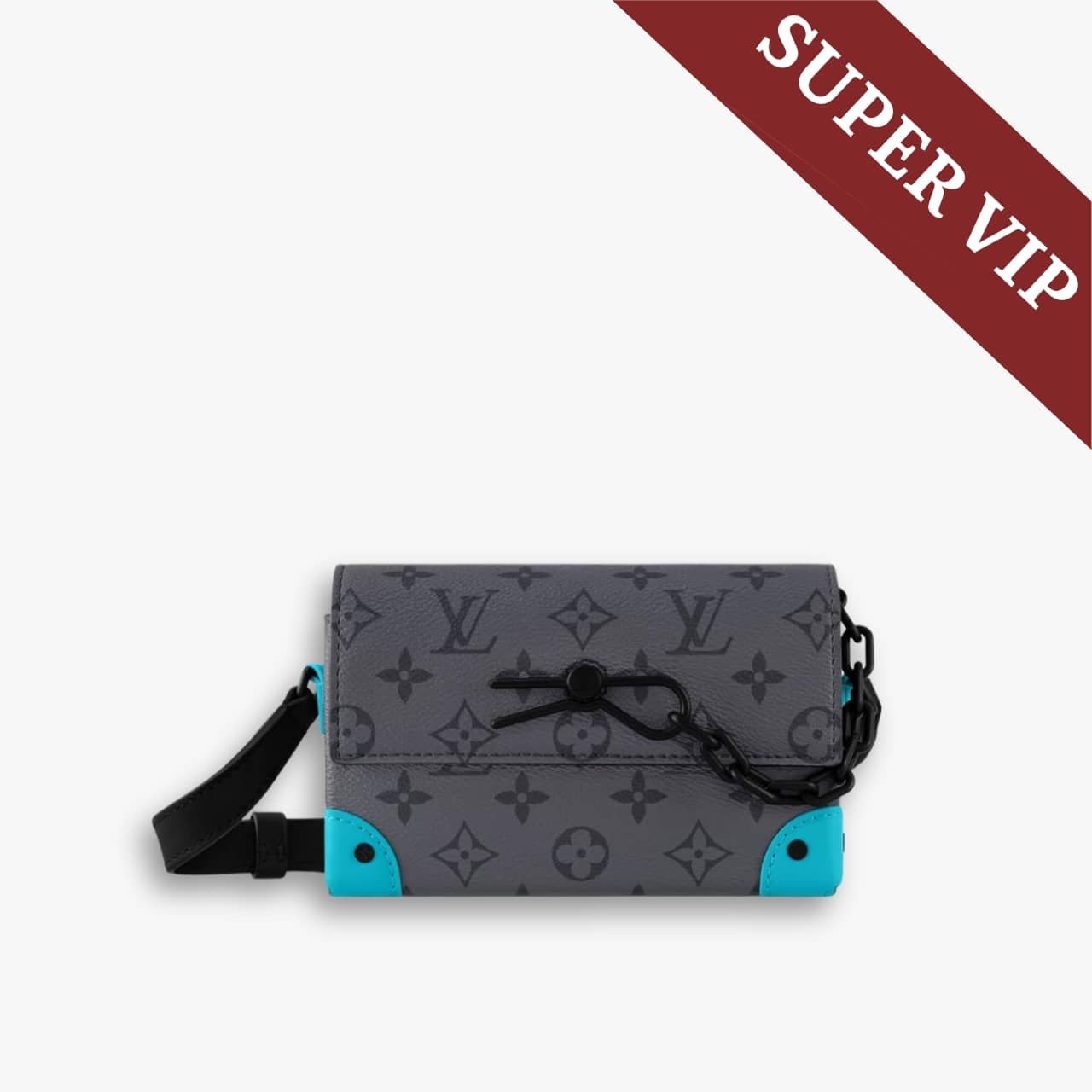 myelegous-1280-x-1280-px-27-1.jpg Super Vip 1:1 – Louis Vuitton Steamer Wearable Wallet Monogram Eclipse Reverse Turquoise 18Cm M11496 - Image 1