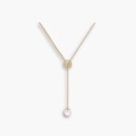 Gucci Blondie Pearl Drop Necklace Gold 774689 I4620 8078