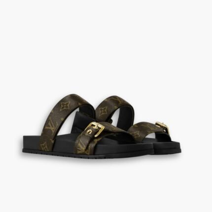 Louis Vuitton Bom Dia Flat Comfort Mules Brown 1AAW8H