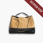 Super Vip 1:1 – Chanel Shopping Bag Gold Tone Mental Beige And Black 36Cm AS5657 B20827 U1536