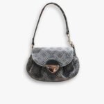 Louis Vuitton Monogram Sunset Bag Denim Dark Blue 26Cm