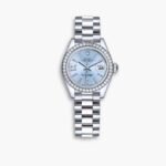 Rolex Lady Datejust 28 Ice Blue Dial Platinum Diamond Watch 28mm 279136IBLSRDP