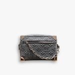 Louis Vuitton Mini Soft Trunk Bag Monogram Denim Dark Blue 19Cm