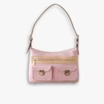 Louis Vuitton Vintage Shoulder Bag Denim Pink 30Cm