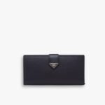Prada Saffiano Notab Long Zip Wallet Black 18 Cm