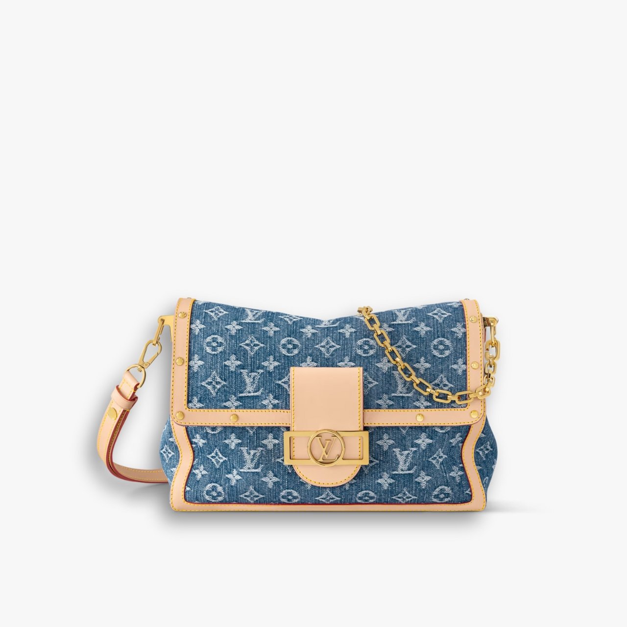 myelegous-1280-x-1280-px-81-1-1.jpg Louis Vuitton Dauphine Soft GM Bag Denim Blue 28Cm M13319 - Image 1