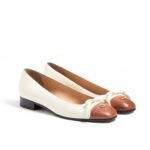 Valentino Valet Du Roi Ballerina In Kidskin In Butter 7W2S0Mr8Ddt Aha