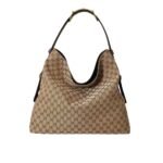 Gucci Beatrix Large Tote Bag Brown And Beige Gg Canvas 40Cm